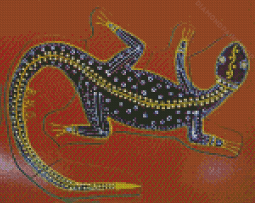 Aboriginal Goanna Art Diamond Paintings