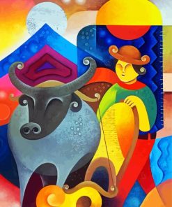 Abstract Farmer Art Diamond Paintings