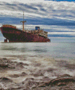 Wrack Ship Diamond By Paintings