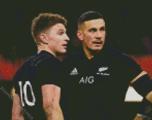 All Blacks Rugby Players Diamond Paintings