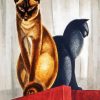 Art Deco Cats Diamond Paintings