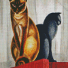 Art Deco Cats Diamond Paintings