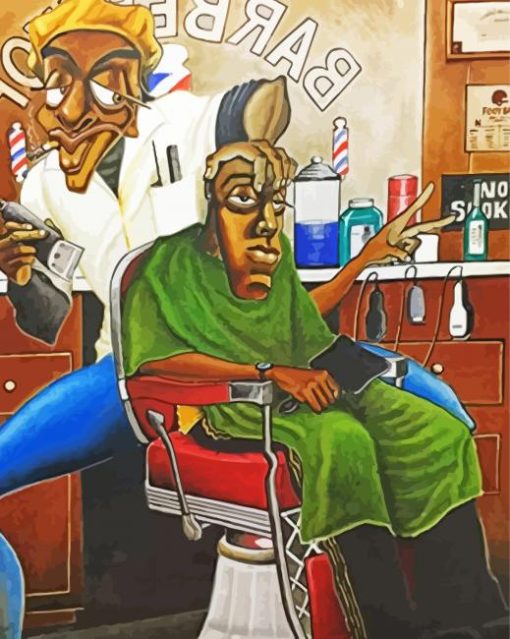 Barbershop Art Diamond Paintings