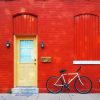 Bicycle By Door Diamond Paintings