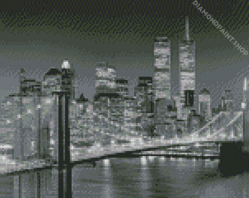 Monochrome Brooklyn Bridge Diamond Paintings