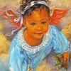 Black Baby Girl Diamond Paintings