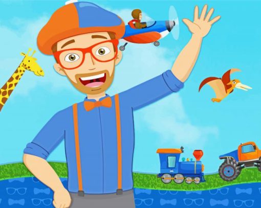 Blippi Poster Diamond By Paintings