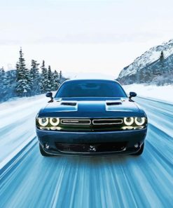 Blue Challenger Car Diamond Paintings