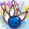 Bowling Illustration Diamond Paintings