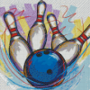 Bowling Illustration Diamond Paintings