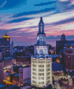 Buffalo Sunset NY Diamond Paintings