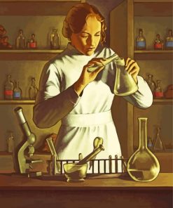 Chemist Girl Diamond Paintings