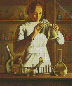 Chemist Girl Diamond Paintings