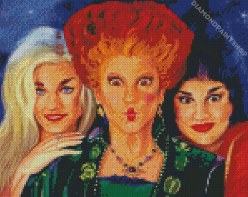 Close Up Sanderson Sisters Diamond Paintings