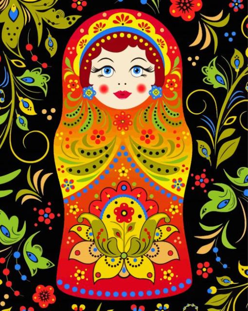 Colorful Matryshka Doll Diamond Paintings