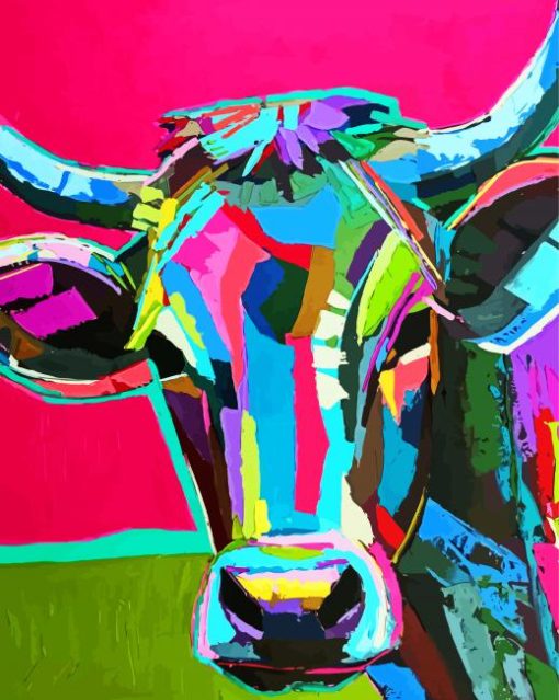 Colorful Abstract Cattle Diamond Paintings