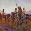 Cowboys And Indians Art Diamond Paintings