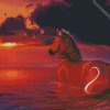 Horse In Water Diamond Paintings