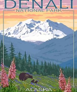 Denali Landscape Poster Diamond Paintings