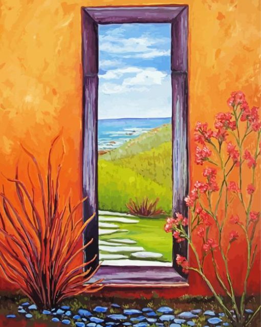 Door To Beach Diamond Paintings