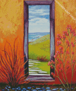 Door To Beach Diamond Paintings