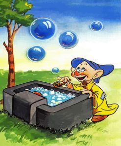 Dopey Blowing Bubles Diamond Paintings