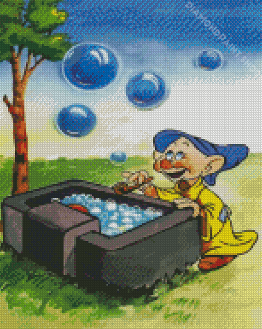 Dopey Blowing Bubles Diamond Paintings