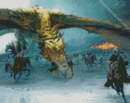 Dragon Attack Diamond Paintings