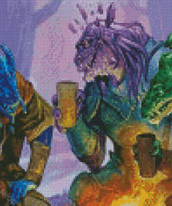 Dragonborn Game Characters Diamond Paintings