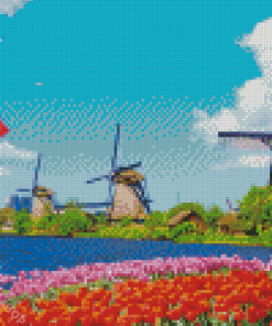 Dutch Windmill Diamond Paintings