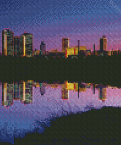 Forth Worth Skyline Diamond Paintings