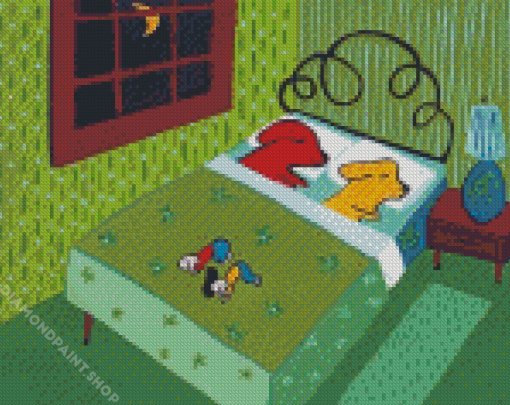 Funny Dogs Sleeping Diamond Paintings