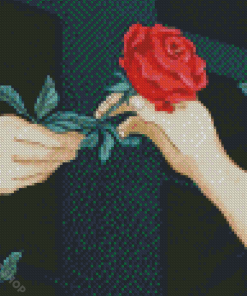 Giving A Rose Art Diamond Paintings