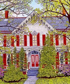 Historic House Garden Diamond Paintings