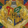 Hogwarts Crest Logo Diamond Paintings