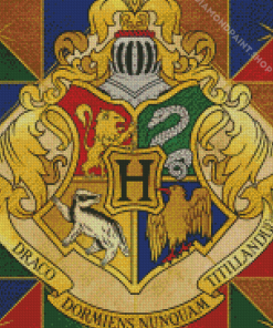 Hogwarts Crest Logo Diamond Paintings