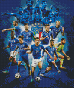 Italy National Football Team Diamond Paintings