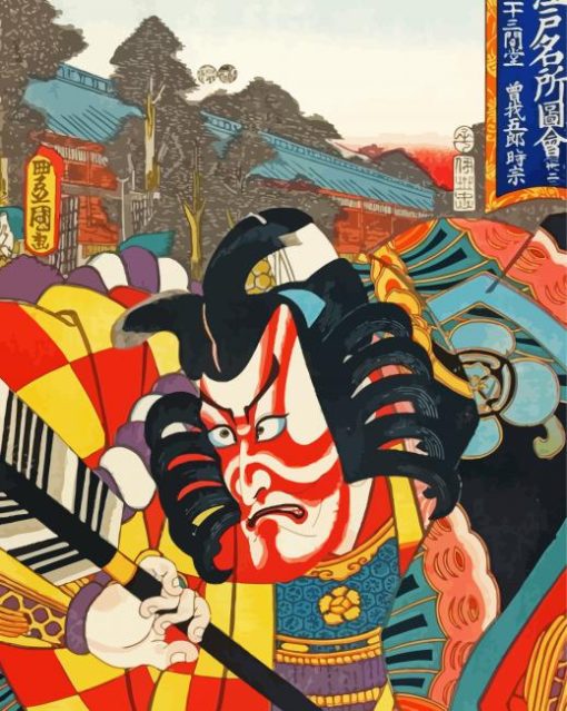 Japanese Kabuki Hut Diamond Paintings