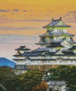 Japanese Scene Buildings Diamond Paintings