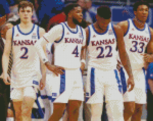 Kansas Basketball Team Diamond Paintings