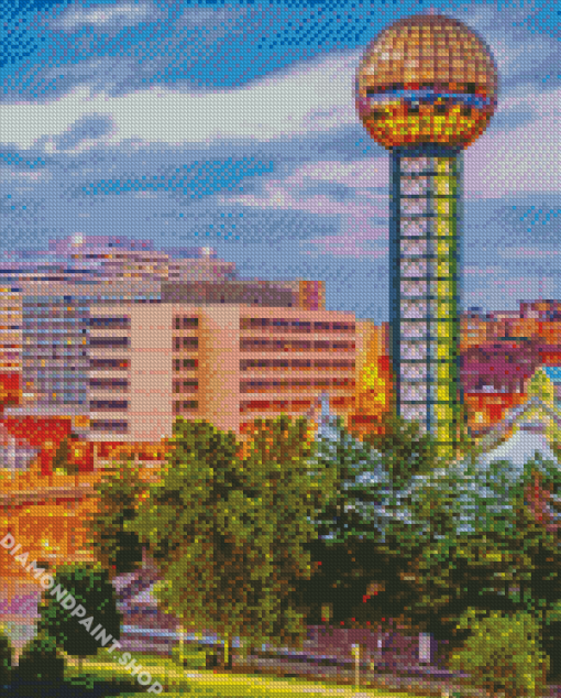 Knoxville Sunsphere Diamond Paintings