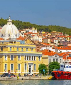 Lesbos Buildings Diamond Paintings