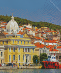 Lesbos Buildings Diamond Paintings