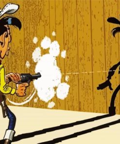 Lucky Luke Character Diamond Paintings