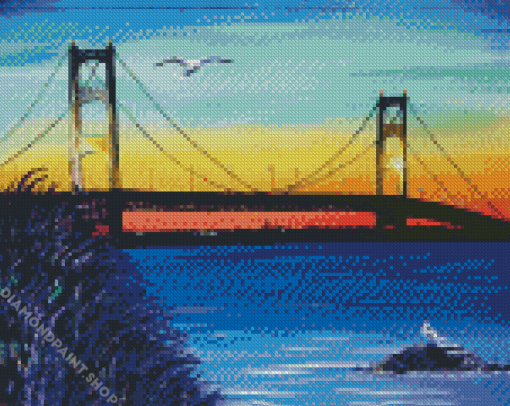 The Mackinac Bridge Art Diamond Paintings