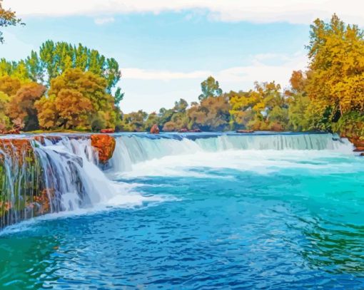 Manavgat Waterfalls Diamond Paintings