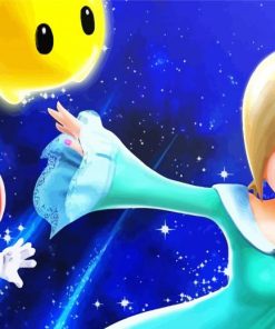 Mario Galaxy Rosalina Diamond Paintings