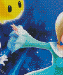 Mario Galaxy Rosalina Diamond Paintings