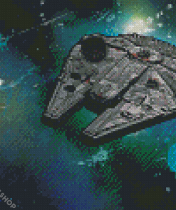 Millennium Falcon Ship Diamond Paintings