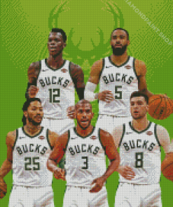 Milwaukee Bucks Players Diamond Paintings